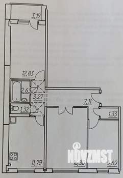 3-к квартира, вторичка, 67м2, 5/5 этаж