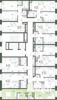 2-к квартира, вторичка, 44м2, 3/18 этаж