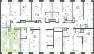 2-к квартира, вторичка, 38м2, 3/18 этаж