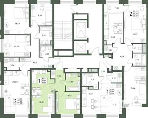 2-к квартира, вторичка, 38м2, 2/18 этаж