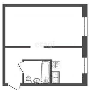 1-к квартира, вторичка, 31м2, 2/5 этаж