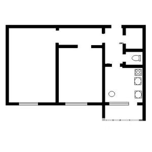 2-к квартира, вторичка, 56м2, 2/10 этаж
