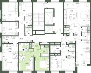 2-к квартира, вторичка, 37м2, 5/18 этаж