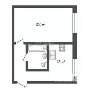 1-к квартира, вторичка, 32м2, 1/5 этаж