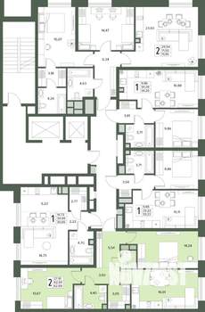 3-к квартира, вторичка, 63м2, 2/18 этаж