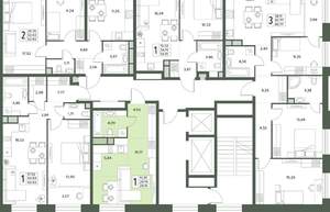 1-к квартира, вторичка, 29м2, 2/18 этаж