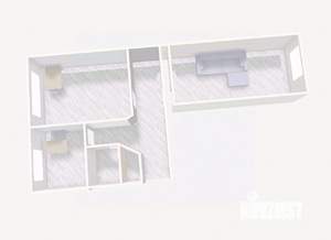 2-к квартира, вторичка, 46м2, 1/5 этаж