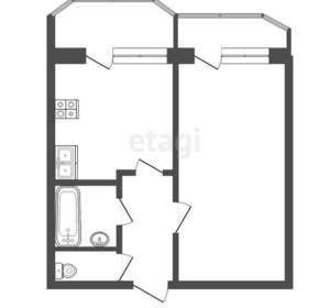 1-к квартира, вторичка, 34м2, 3/16 этаж