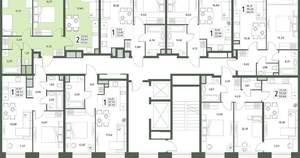 2-к квартира, вторичка, 54м2, 2/18 этаж