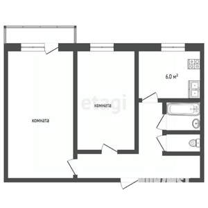 2-к квартира, вторичка, 44м2, 2/9 этаж