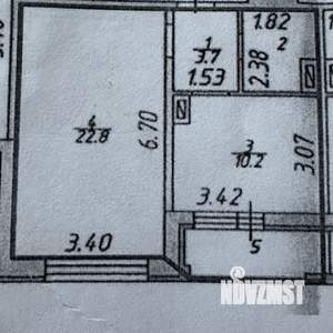 1-к квартира, вторичка, 41м2, 14/14 этаж