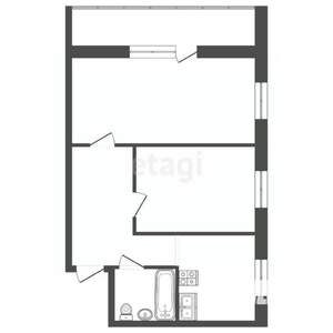 2-к квартира, вторичка, 43м2, 6/10 этаж
