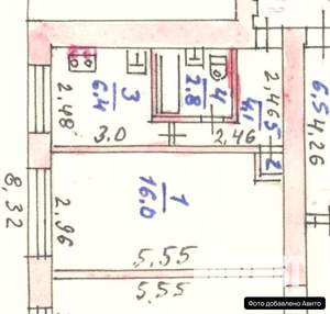 1-к квартира, вторичка, 30м2, 1/5 этаж