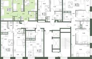 2-к квартира, вторичка, 50м2, 8/18 этаж