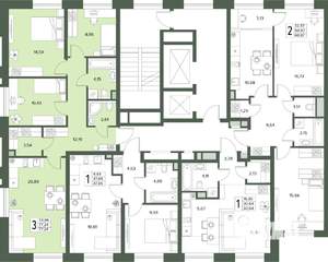 4-к квартира, вторичка, 77м2, 2/18 этаж