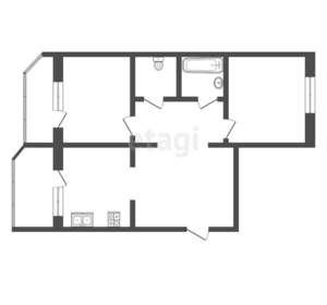 2-к квартира, вторичка, 62м2, 5/16 этаж