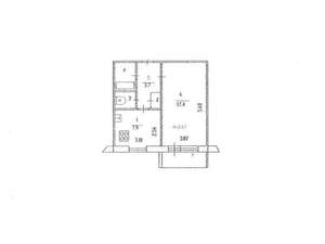 1-к квартира, вторичка, 34м2, 7/10 этаж