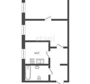 2-к квартира, вторичка, 43м2, 4/5 этаж