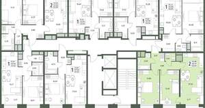 2-к квартира, вторичка, 58м2, 3/18 этаж