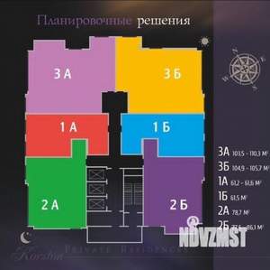 2-к квартира, сданный дом, 61м2, 19/24 этаж