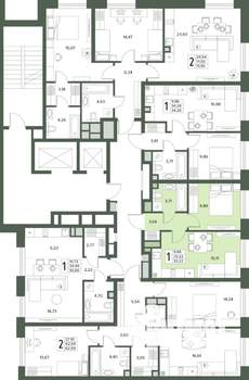 2-к квартира, вторичка, 33м2, 2/18 этаж