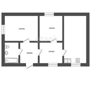 3-к квартира, вторичка, 44м2, 1/3 этаж