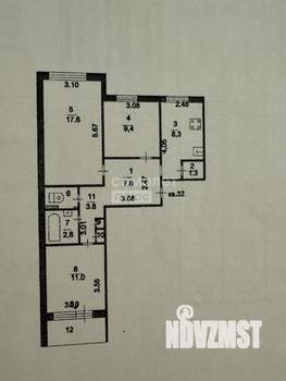 3-к квартира, вторичка, 63м2, 8/10 этаж