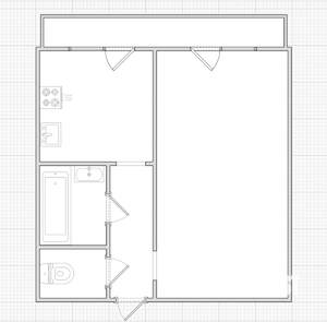1-к квартира, вторичка, 35м2, 1/5 этаж