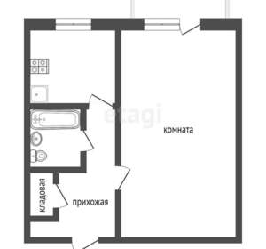 1-к квартира, вторичка, 30м2, 3/5 этаж