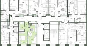 1-к квартира, вторичка, 38м2, 2/18 этаж