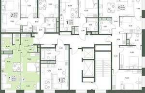 1-к квартира, вторичка, 50м2, 3/18 этаж