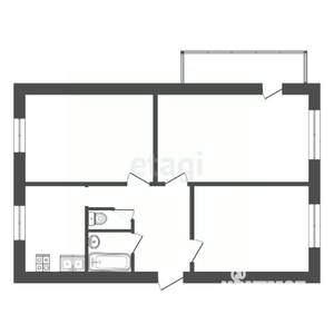 3-к квартира, вторичка, 65м2, 2/4 этаж