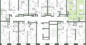 1-к квартира, вторичка, 43м2, 3/18 этаж