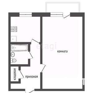 1-к квартира, вторичка, 30м2, 3/5 этаж