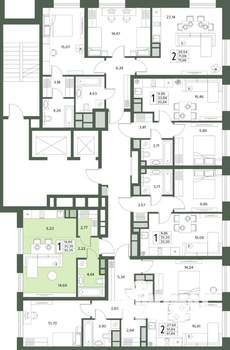 1-к квартира, вторичка, 30м2, 3/18 этаж