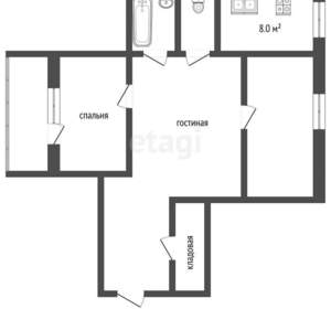 2-к квартира, вторичка, 67м2, 4/9 этаж