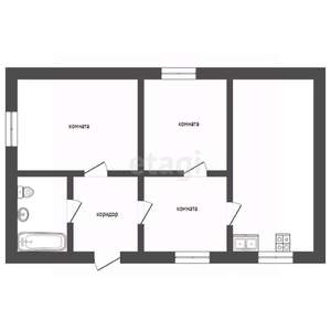 3-к квартира, вторичка, 44м2, 1/3 этаж