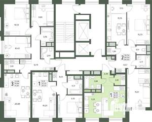 1-к квартира, вторичка, 30м2, 6/18 этаж