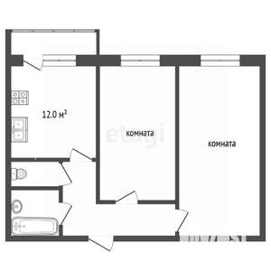 2-к квартира, вторичка, 59м2, 3/9 этаж