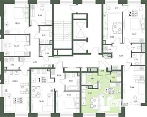 1-к квартира, вторичка, 31м2, 2/18 этаж