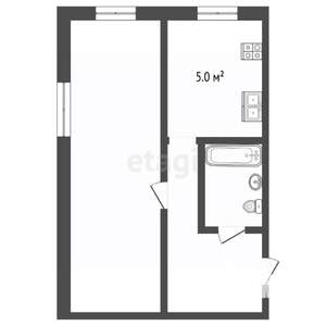 1-к квартира, вторичка, 32м2, 3/4 этаж