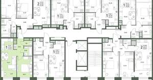 1-к квартира, вторичка, 38м2, 3/18 этаж