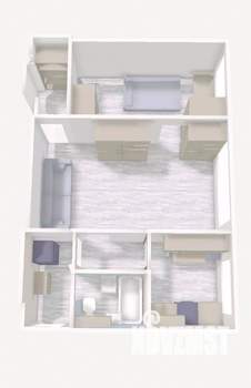 2-к квартира, вторичка, 42м2, 1/5 этаж