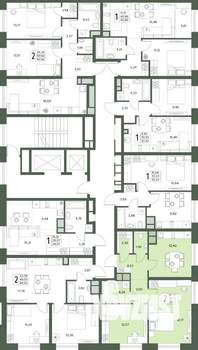 2-к квартира, вторичка, 58м2, 2/18 этаж