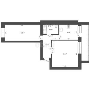 2-к квартира, вторичка, 55м2, 3/5 этаж