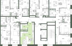 1-к квартира, вторичка, 29м2, 3/18 этаж