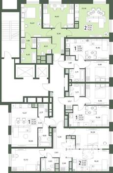 3-к квартира, вторичка, 71м2, 8/18 этаж