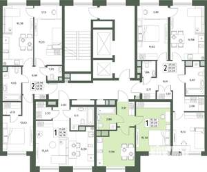 1-к квартира, вторичка, 35м2, 2/18 этаж