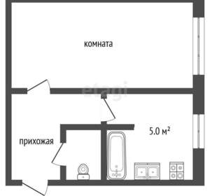 1-к квартира, вторичка, 32м2, 2/2 этаж