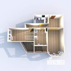 2-к квартира, вторичка, 63м2, 9/14 этаж